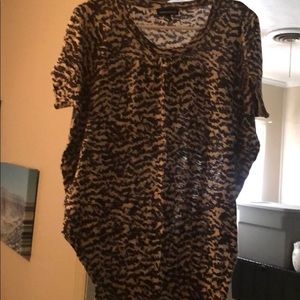 Leopard print fitted bottom top